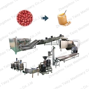 complete peanut butter processing line