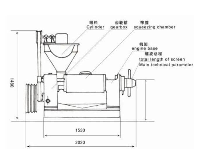 automatic oil expeller machine structure